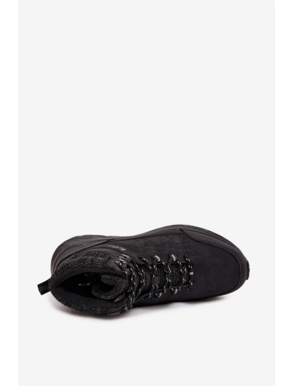 Pánske zateplené trekingové topánky Lee Cooper - čierne