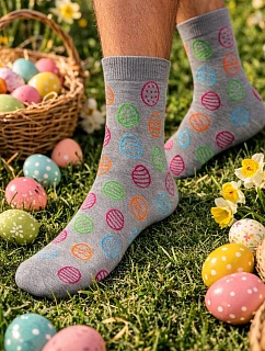 Pánske ponožky Veľkonočné vajíčka 0125.142