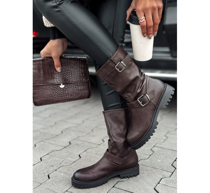 Dámske krátke hnedé topánky WORKENNA FashionStreet ZY0543