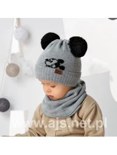 Chlapecký komplet model 18890250 Čepice a komínová šála - AJS