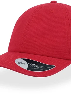 Dad Hat 6 panelová baseballová kšiltovka  red model 22478967 - Atlantis Headwear