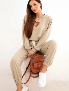 Dámska maslová súprava s výrezom v tvare srdca ťava