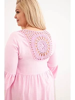 Dámske šaty z viskózy v nadmernej veľkosti s lemovaním Azura Candy Pink Dámske šaty z viskózy v nadmernej veľkosti s lemovaním Azura Candy Pink