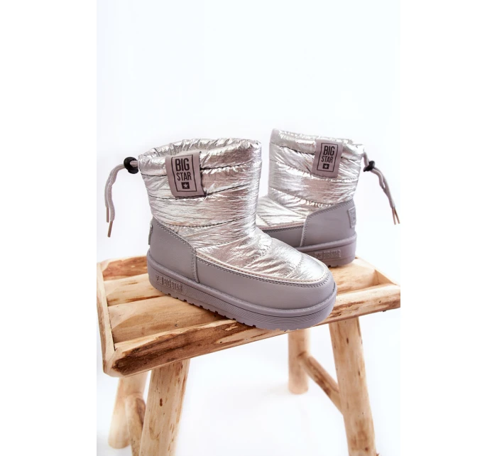 Dziecięce Śniegowce Big Star KK374218 Szaro-Srebrne Dziecięce Śniegowce Big Star KK374218 Szaro-Srebrne