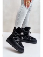 Śniegowce Na Platformie Wegańskie D.Franklin DFSH370004 Czarne Śniegowce Na Platformie Wegańskie D.Franklin DFSH370004 Czarne