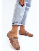 Dámské Mokasíny S Světle Hnědé model 21643335 - Boto Dámské Mokasíny S Světle Hnědé model 21643335 - Boto