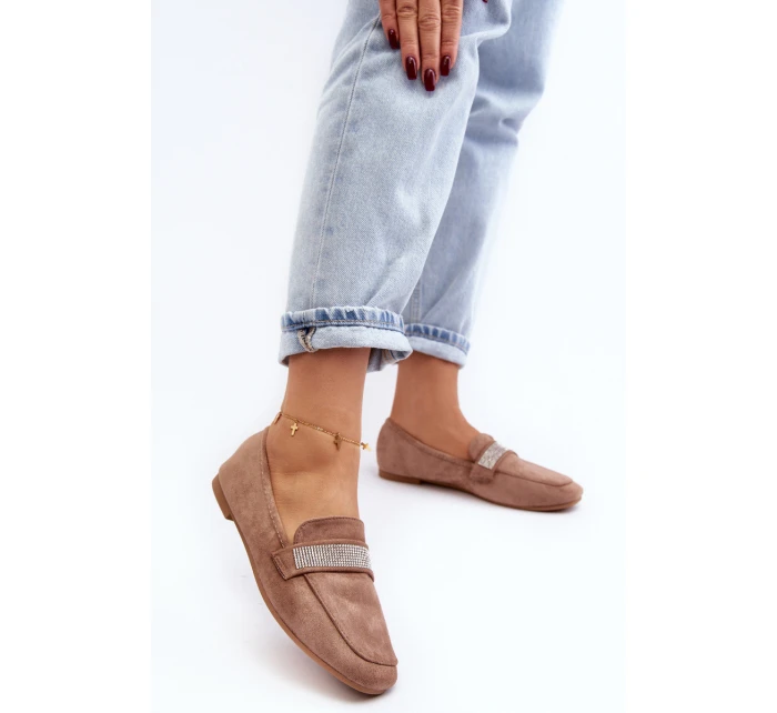 Dámské Mokasíny S Světle Hnědé model 21643335 - Boto Dámské Mokasíny S Světle Hnědé model 21643335 - Boto