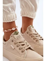 Trampki Damskie Na Platformie Lee Cooper LCW-24-31-2181 Beżowe Trampki Damskie Na Platformie Lee Cooper LCW-24-31-2181 Beżowe