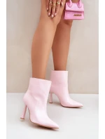 Lakierowane Botki Na Szpice Wsuwane Jasnoróżowe Seliri Lakierowane Botki Na Szpice Wsuwane Jasnoróżowe Seliri