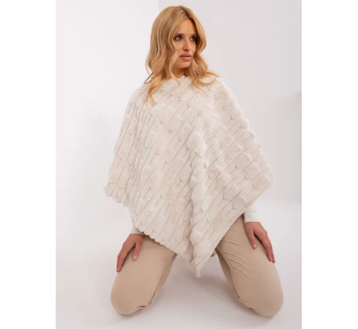 Poncho AT ecru model 19367683 - FPrice Poncho AT ecru model 19367683 - FPrice