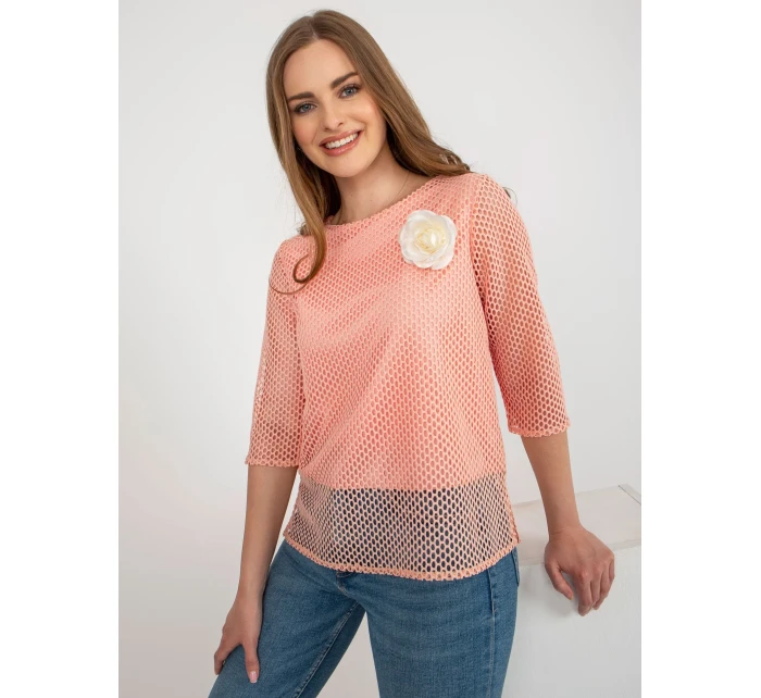 Blúzka LK BZ 506642.94 broskýň