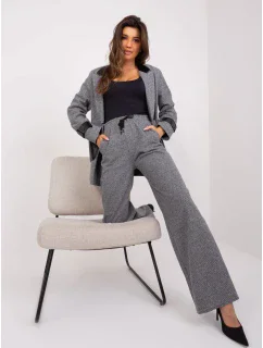 LK SP nohavice 509429 3.02X sivá čierna