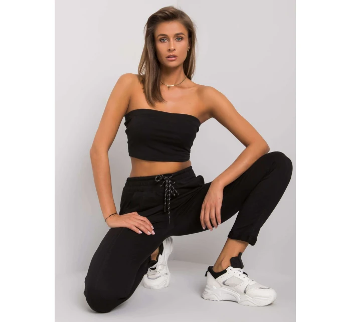 Spodnie dresowe RV DR model 21126985 czarny - FPrice Spodnie dresowe RV DR model 21126985 czarny - FPrice