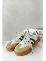 Dámske tenisky na platforme Beige-Green Nesonice Dámske tenisky na platforme Beige-Green Nesonice