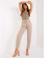 Dámské kalhoty model 18775294 001 Béžová - Sublevel Dámské kalhoty model 18775294 001 Béžová - Sublevel