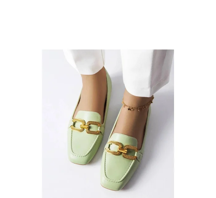 Dámske mokasíny K205 zelené - Solea