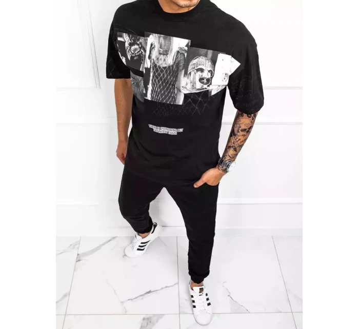 Pánské tričko s potiskem černé Dstreet model 21964658 - FashionStreet Pánské tričko s potiskem černé Dstreet model 21964658 - FashionStreet