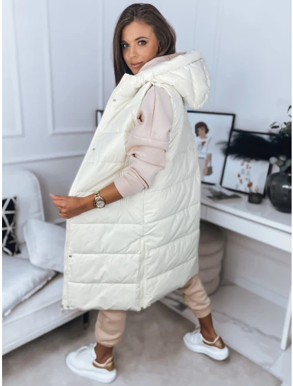 Dámska vesta BRONS ecru FashionStreet TY3088