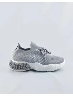 Šedé dámske azúrové sneakersy (JY21-2) Šedé dámske azúrové sneakersy (JY21-2)