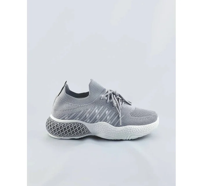 Šedé dámske azúrové sneakersy (JY21-2) Šedé dámske azúrové sneakersy (JY21-2)