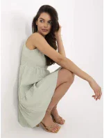 Sukienka WN SK pistacjowy model 18624410 - FPrice Sukienka WN SK pistacjowy model 18624410 - FPrice