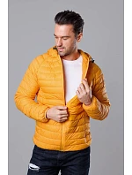 Pánská prošívaná bunda v barvě s kapucí model 18345094 - J.STYLE Pánská prošívaná bunda v barvě s kapucí model 18345094 - J.STYLE