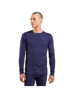 Odlo BL TOP spodné prádlo s dlhým rukávom l/s MERINO 200 veľkosť L modrá