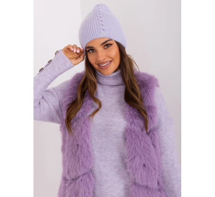 Czapka AT CZ model 18997519 jasny fioletowy - FPrice