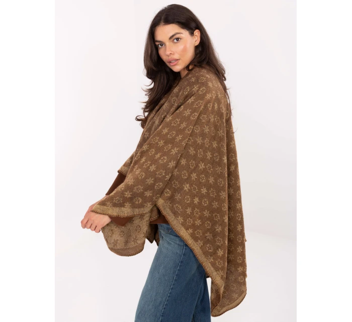 Poncho AT  camelowy model 21334752 - FPrice