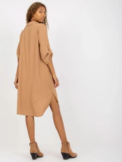 Sukienka DHJ SK model 21110878 camelowy - FPrice