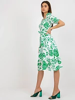 LK SK 508944 šaty.45P biela zelená