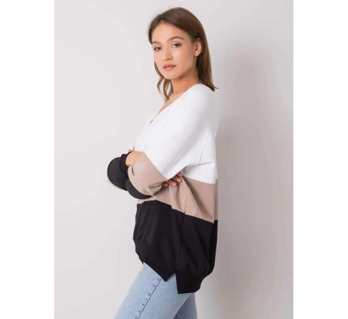 Mikina RV BL 5972.07 čierna a béžová