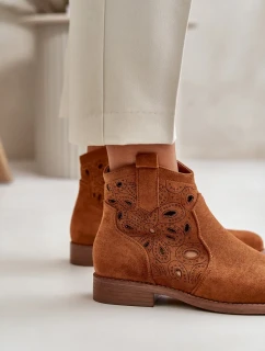 Dámske členkové topánky na zips Camel S.Barski