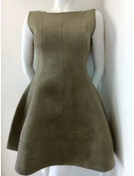 Dámske šaty M456 olivové - Figl