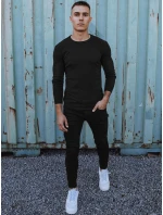 Pánsky klasický čierny sveter FashionStreet WX2226