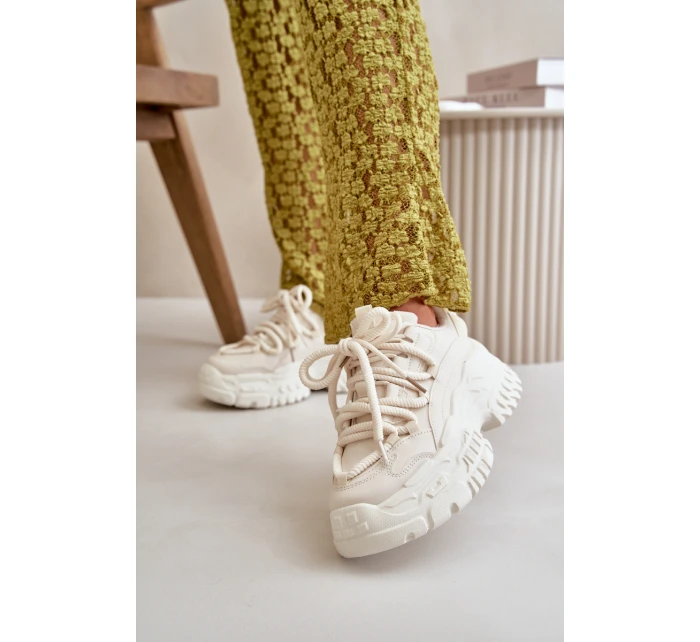 Dámské tenisky na masivní světle béžové model 21667369 - Boto