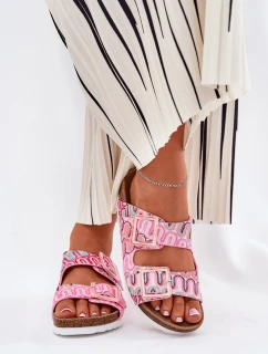 Dámské Pantofle S Přezkami A Růžové model 21690973 - S.Barski