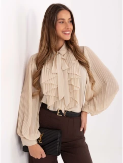 MI KS košeľa A2818.09 svetlo béžová