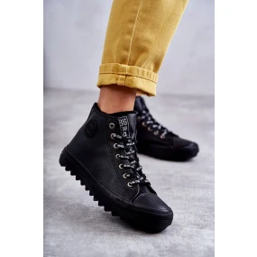 Dámské Tenisky Big Star Vysoké Zateplené Černé model 19975198 - Big Star Shoes