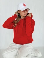 Dámská mikina s kapucí BASIC červená model 21962146 - Dstreet Dámská mikina s kapucí BASIC červená model 21962146 - Dstreet