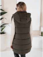 Dámská prošívaná vesta zelená Dstreet model 21966388 - FashionStreet
