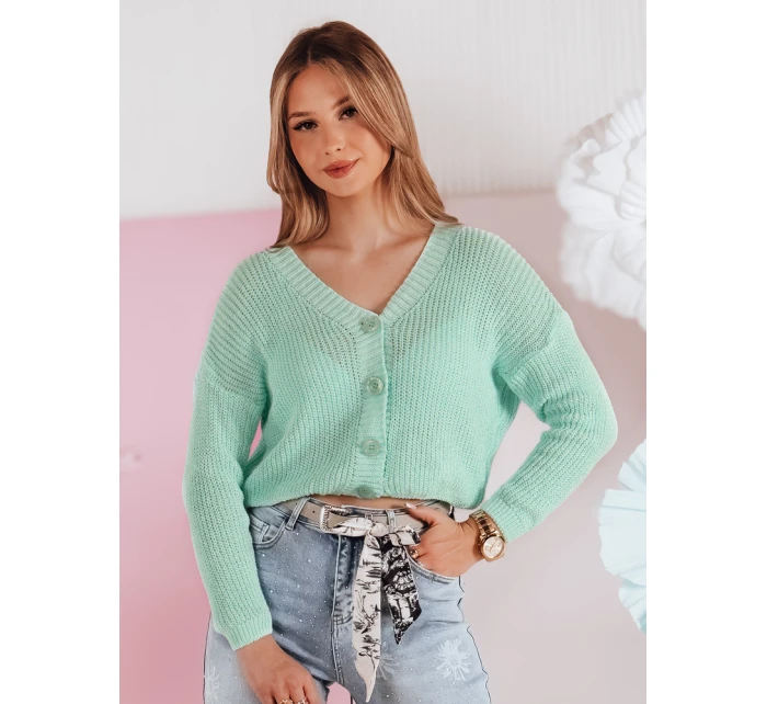 Dámský žebrovaný svetr oversize mint Dstreet model 21986101 - FashionStreet
