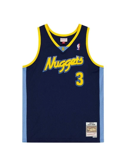 Mitchell & Ness NBA Swingman Denver Nuggets Allen Iverson dres SMJY4205-DNU06AIVASBL pánske