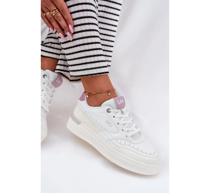 Dámské Tenisky Na Platformě  WOMEN LOW Bílé model 21695018 - Lee