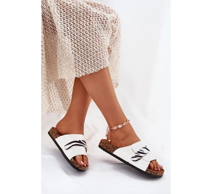 Dámské Pantofle S Na Korkové Platformě Béžové model 21698970 - Boto Dámské Pantofle S Na Korkové Platformě Béžové model 21698970 - Boto