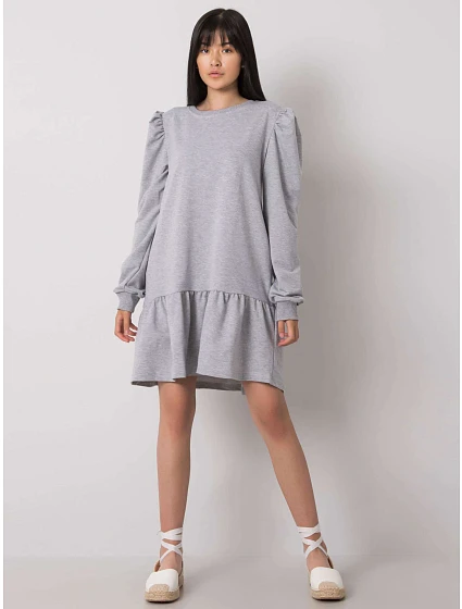 Šaty EM SK model 20685895 šedé - FPrice Šaty EM SK model 20685895 šedé - FPrice