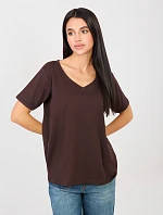 Tričko RV TS A1094.45 tmavohnedé