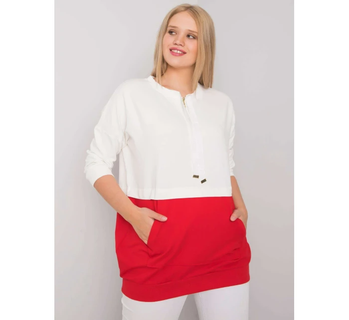Tunika RV TU 6851.28 biele a červené Tunika RV TU 6851.28 biele a červené