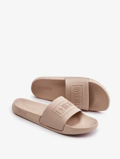 Ľahké dámske papuče Big Star OO274035 Beige