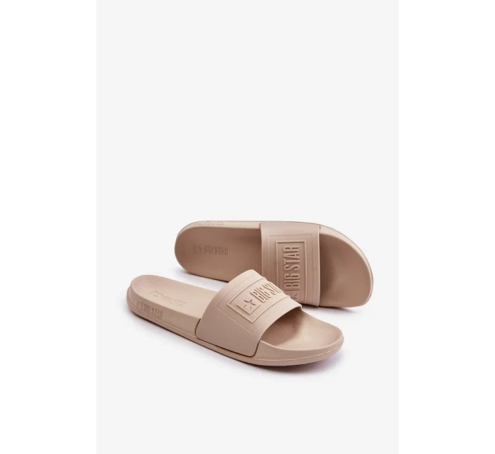 Ľahké dámske papuče Big Star OO274035 Beige